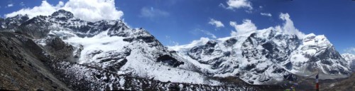 The view from a ridge above Khare