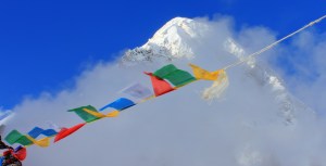 Lhotse is the fourth highest peak in the world and is connected to Everest by the south col. It's name is Tibetan and simply means "South Peak."