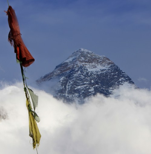The south summit is the shoulder on the right.