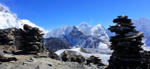 A view to Island Peak from Chukkung Ri.