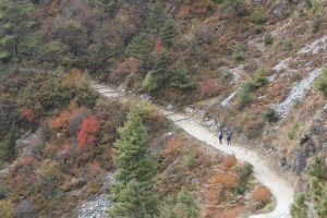 Getting closer to Namche Bazaar.