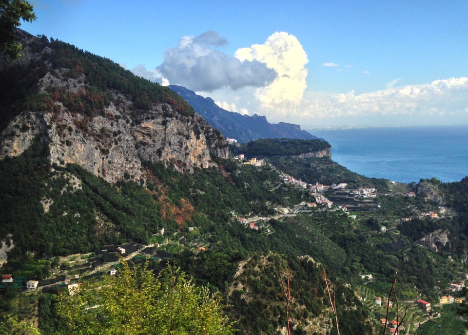 Team Ultimo enjoyed a fabulous view toward Ravello after dodging the storms.