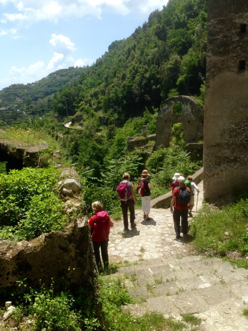 Descending the path toward Minori