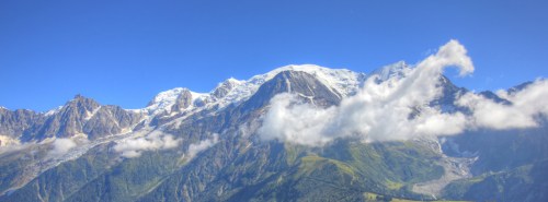 Mt Blanc as seen from Le Prarion