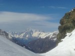 Looking across the Aosta valley from Lake de Loie