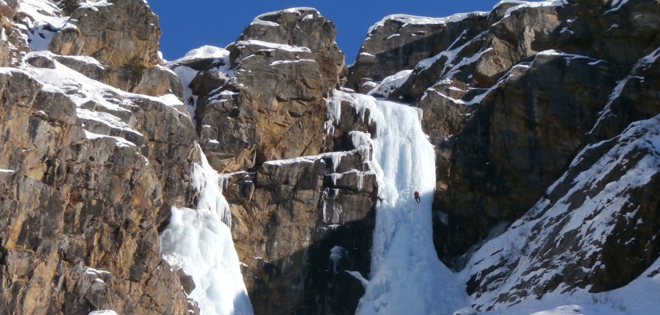 Patri is a multi pitch ice climb near Valnontey