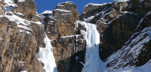 Patri is a multi pitch ice climb near Valnontey